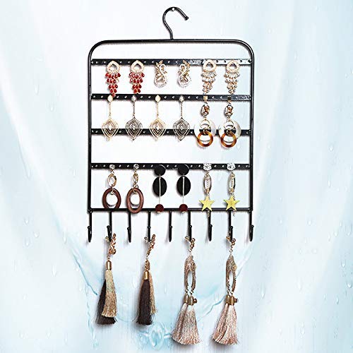 Uteruik Earring Hanger Organizer Exhibición del Organizador de la joyería Collar Organizador Colgador Exhibición del Estante del Pendiente con Metal, 1 Unidad (MC-#t)