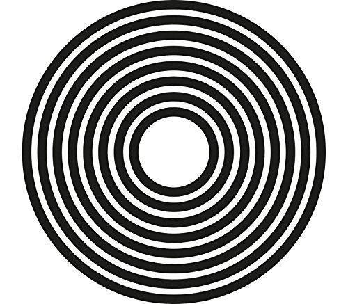 Vaessen Creative "Circles Shape Cutting Dies, Steel, Black