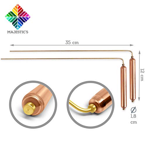 Varillas de Zahori Deluxe & péndulo divinatorio de radiestesia – Pack profesional – Marca francesa