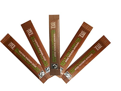 Varillas individuales de azúcar blanco marrón mezclado británico Demerara Pure Cane granulado comercio justo, cafeterías, hoteles, vacaciones, picnics, oficina, Tate Lyle 55