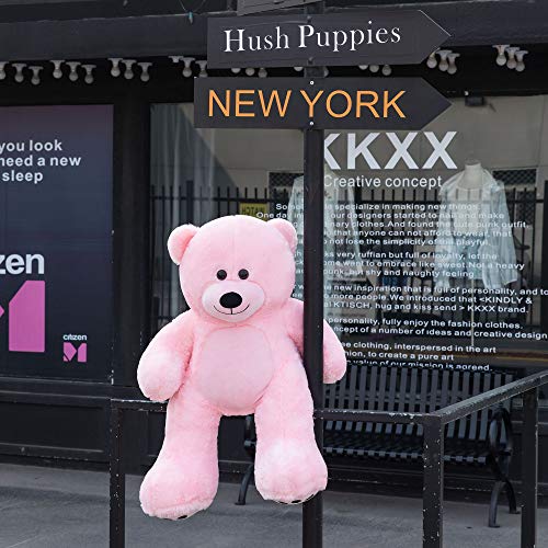 VERCART Oso de Peluche Gigante XXL Muñeca de Juguete Suave Teddy Adorno Animal De Felpa Juguete 92cm Rosa