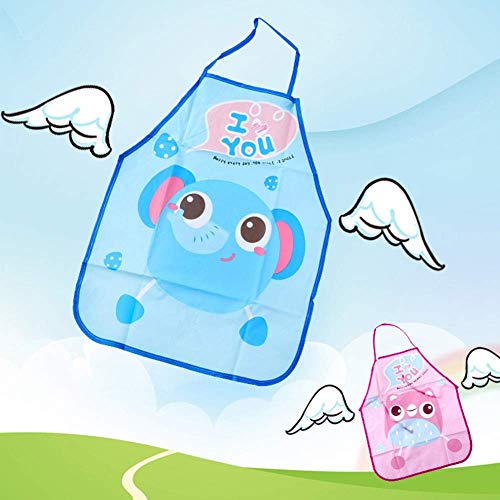 VerteLife Delantal de Cocina para niños, Delantal impermeable y mangas de cocina Juego de chef para Manualidades Actividad de Pintura Artística, Eventos Comunitarios y Cocina para Cocinar - Mono