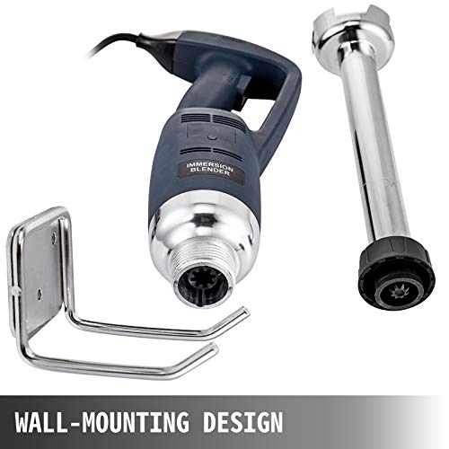 VEVOR Batidoras de Mano Profesional 500w Triturador Industrial de Cocina 4000-16000 RPM Licuadora de Inmersión Comercial de 18.4 Pulgadas de Velocidad Variable Más Profundamente 50cm (Azul)