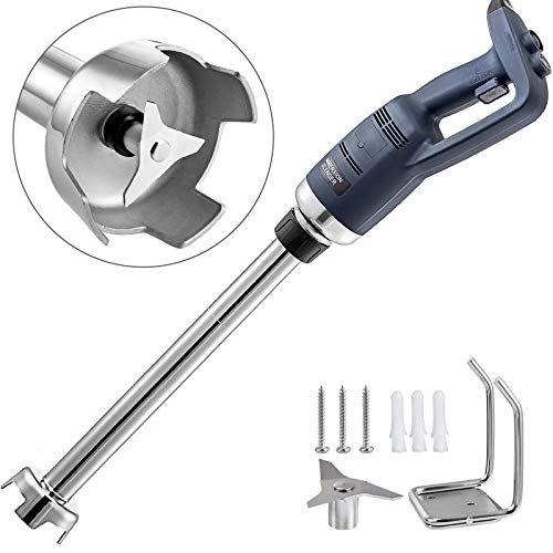 VEVOR Batidoras de Mano Profesional 500w Triturador Industrial de Cocina 4000-16000 RPM Licuadora de Inmersión Comercial de 18.4 Pulgadas de Velocidad Variable Más Profundamente 50cm (Azul)