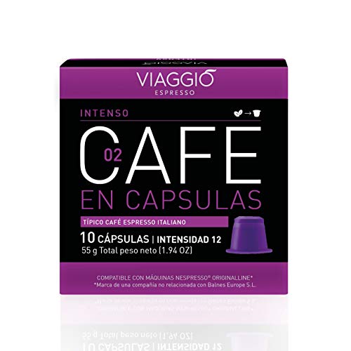 Viaggio Espresso Cápsulas de café compatibles con máquinas Nespresso Selección clásica (120 Cápsulas)