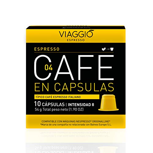 Viaggio Espresso Cápsulas de café compatibles con máquinas Nespresso Selección clásica (120 Cápsulas)