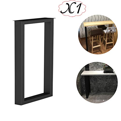 Vicareer Patas De Muebles De Metal,Patas De Mesa De Acero Pesado De 27.6"/ 39.3",Patas De La Barra,Cuadrados Modernos Patas De La Mesa De La Cocina, Industrial Patas De Mesa De Café, Negro