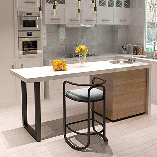 Vicareer Patas De Muebles De Metal,Patas De Mesa De Acero Pesado De 27.6"/ 39.3",Patas De La Barra,Cuadrados Modernos Patas De La Mesa De La Cocina, Industrial Patas De Mesa De Café, Negro