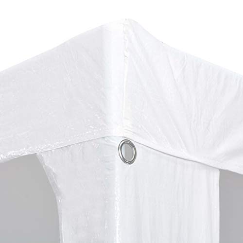 vidaXL Carpa de Fiesta 3x4 m Blanca Marquesina Entoldado Cubierta Techo Jardín