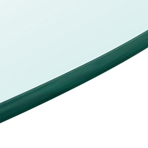 vidaXL Superficie de Mesa Redonda Trasnparente Cristal Templado 900mm Tablero
