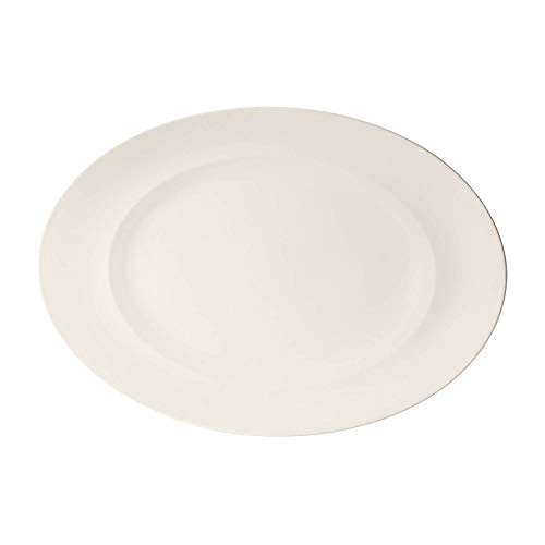 Villeroy & Boch For Me - Fuente ovalada, porcelana premium, color blanco