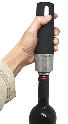 Vin Bouquet FIC 002 - Conservador Eléctrico con Tapones de Vacio, Bomba de Vacio Automatica con Base Recargable