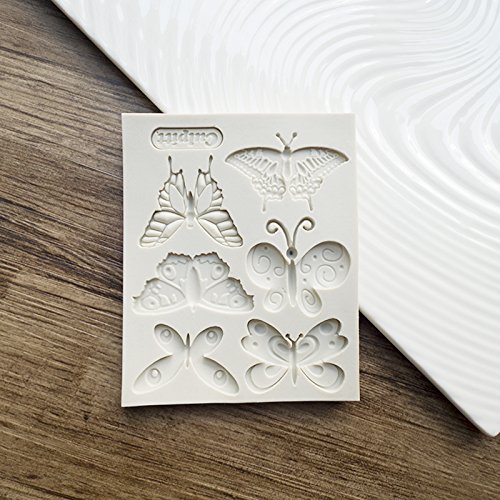 Vivin formado mariposa del molde del silicón de la estera por Decoración de Pasteles, magdalenas, Sugarcraft y Caramelos