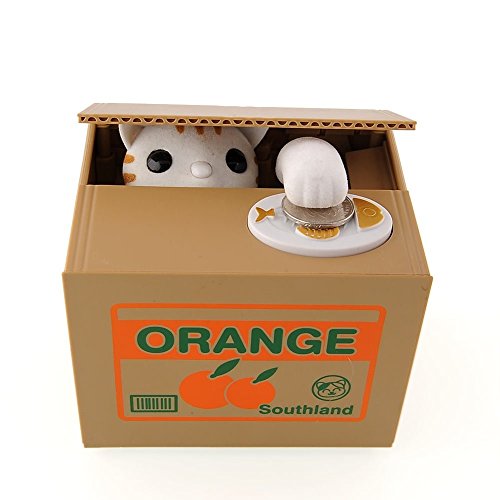 Voguecase® Hucha de Gato,Hucha Divertida de Gato, Hucha electrónica para niños Regalo para los niños y los Amantes.