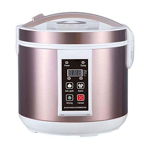 Vogvigo 5L Negro Fermentador de Ajo Control Automático Inteligente Fabricante de Ajos Fabricante de Alimentos Saludables Múltiples Clavo de Ajo de Cocina de DIY