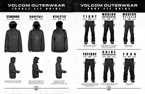 Volcom Freakin Snow Chino Pantalones de Esquí, Hombre, Negro, M