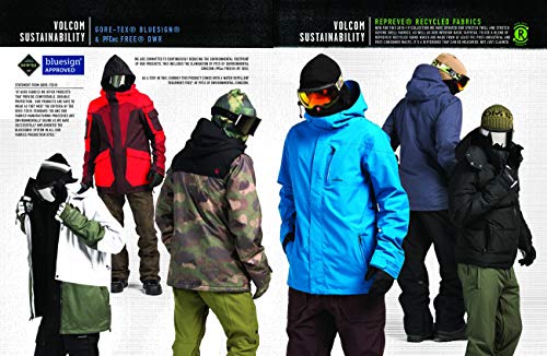 Volcom Freakin Snow Chino Pantalones de Esquí, Hombre, Negro, M