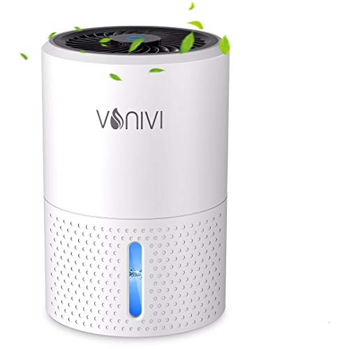 vonivi Deshumidificador Eléctrico portátil, Dehumidifier Deshumidificador Eléctrico de 1000 ml LED Silencioso 7 Colores Absorbente de Humedad Portátil Bbaño Dormitorio Oficina