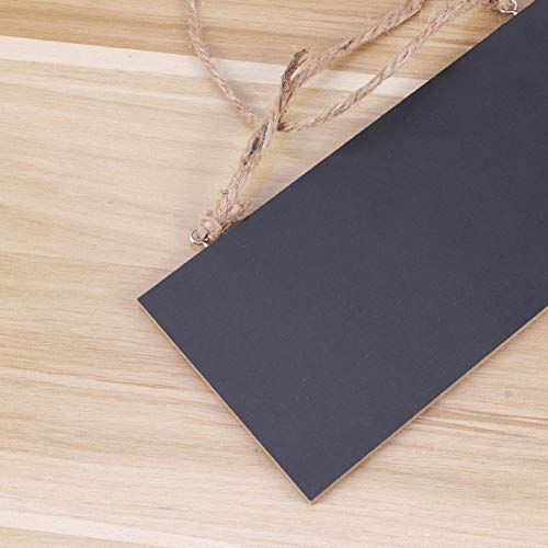 VOSAREA Pizarra de Madera Signo Flecha Colgante Pizarra DIY Placa Regalo de inauguración de la casa decoración de la Fiesta de Bodas Sala de Pared (Negro)
