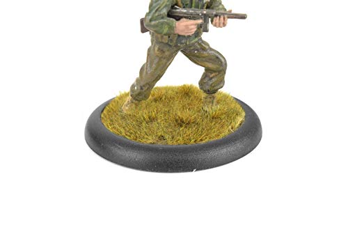 War World Gaming - Peanas Redondas de plástico 50mm con Labio (Elige cantidad) - Wargames Históricos, Wargaming, Base, Escenografía, Miniaturas, Dioramas, Figuras, RPG
