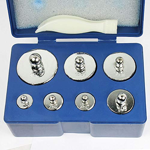 WedDecor 500g Pesos de Calibración Set - Balanza Precisión Exactitud 10ga 200g -7pcs para Digital Equilibrio Escala