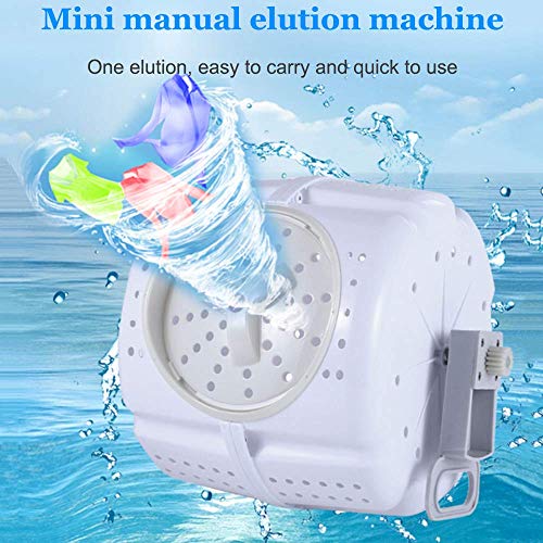 WEIZI Lavadora portátil Mini Lavadora ecológica no eléctrica con manivela Lavadora de deshidratación Manual compacta Lavadora de Camping Adecuada para Apartamentos hoteles dormitorios