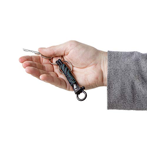 Wind Passion Llavero Azul Cuerda Robusta Paracord Nautico Trenzado para Senderismo, Cámping, Supervivencia
