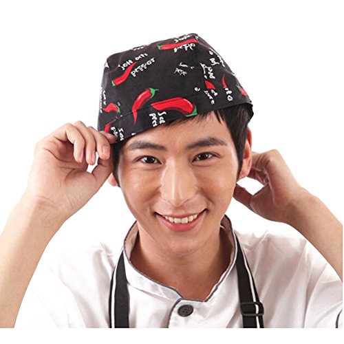 Winomo - Gorro turbante de cocinero para chefs de cocina