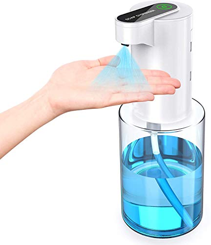 WIXTHUS Dispensador automatico de Alcohol sin Contacto Dispensador Automático Espuma Desinfectante con Sensor, para el hogar, Restauración, Oficina, Hotel, Hospital (350 ml) Impermeable IPX4