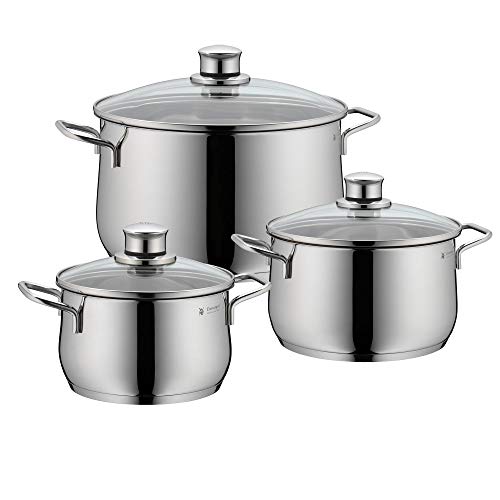 WMF 07.3003.6040 Diadem Plus-Batería de Cocina (3 Piezas), Acero Inoxidable, 3 Piece