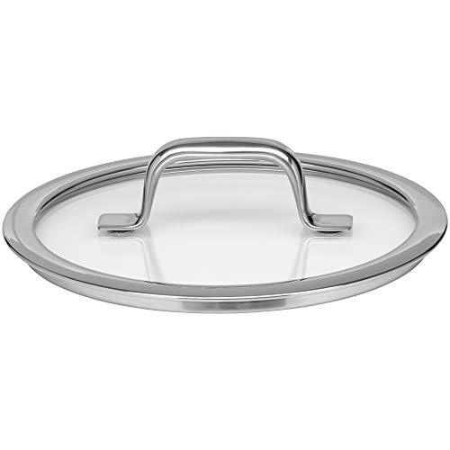WMF Compact Cuisine - Batería de cocina (4 piezas, acero inoxidable Cromargan pulido, ollas con tapa de cristal, ollas de inducción, escala interior, apilable)