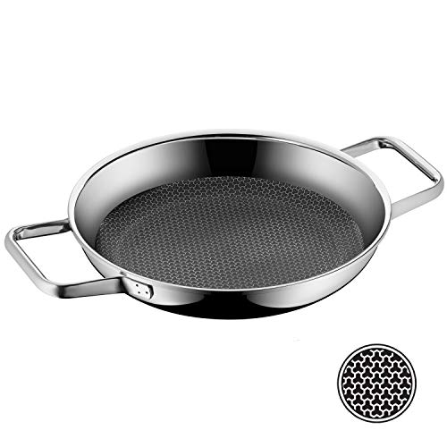 WMF Profi Resist Sartén, Antiadherente recubierta, Acero Cromado, 24 cm
