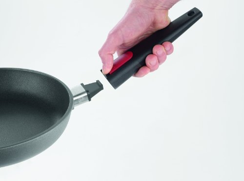 Woll Nowo - Sartén para freír pescado, 38 x 28.4 centímetros, 5.5 centímetros de alto, con mango extraíble