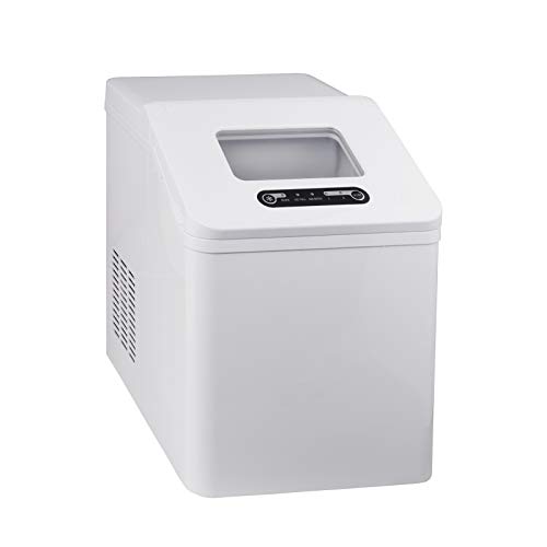 WOLTU Máquina para Hacer Hielo 150W Máquina de Hacer Cubitos de Hielo 20KG/24H Fabricadora de Cubitos 2.5L Ice Maker Blanco