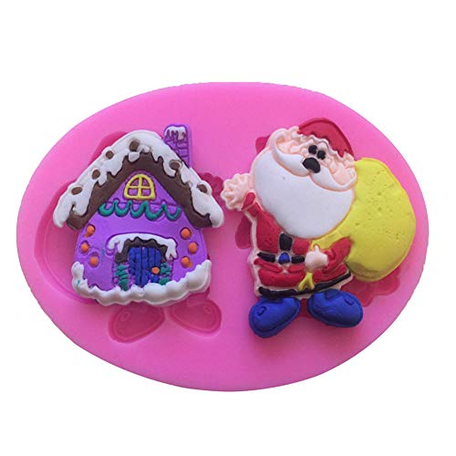 WPCASE moldes de Navidad moldes Silicona Navidad Profesional de Navidad Molde Vacaciones de Navidad Molde Decoración de Navidad Molde