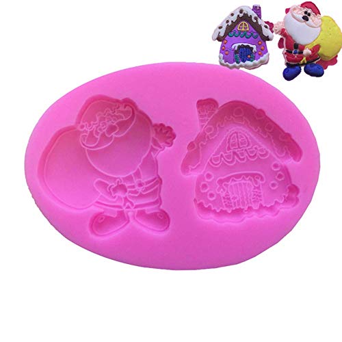 WPCASE moldes de Navidad moldes Silicona Navidad Profesional de Navidad Molde Vacaciones de Navidad Molde Decoración de Navidad Molde