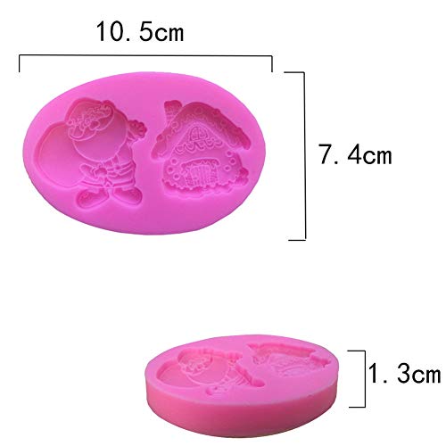 WPCASE moldes de Navidad moldes Silicona Navidad Profesional de Navidad Molde Vacaciones de Navidad Molde Decoración de Navidad Molde