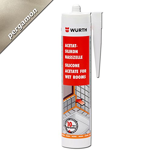 Würth acetato - silicona pérgamo sanitaria 310 ml cartucho