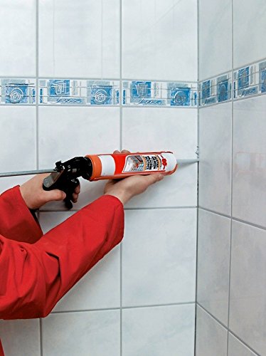 Würth – Silicona acetato para habitaciones húmedas transparente cartucho de 310 ml)