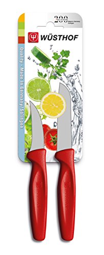 Wüsthof Dreizack Juego de Cuchillos mondador + Cuchillo para verdura 9313r Rojo