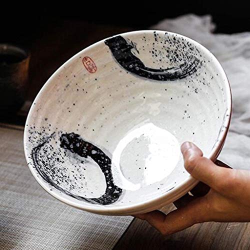 WYBD.Y Exquisito hogar Gran muñeca Cuenco de Fideos Cuenco de Cena Cuenco de arroz Cuenco de Fideos instantáneos Arte Personalidad Creativa vajilla Decorativa Hotel retroTazón de Sopa