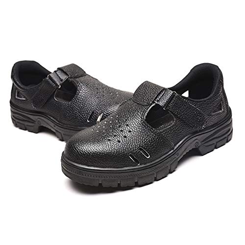 WYBFBYQ Zapatos de Punta de Acero, Transpirables, antigolpes, Zapatos de Seguridad para Mujeres y Hombres, Zapatillas de Trabajo Ligeras para construcción Industrial, 9