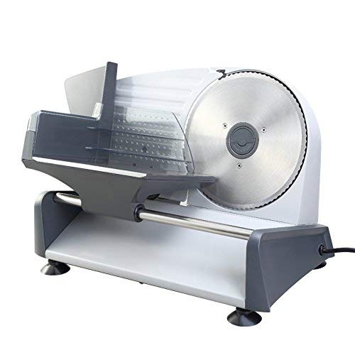 WYZXR Cortadora de Carne eléctrica Mini Tostada de Cordero máquina cortadora de Pan Comercial Cortador de rebanadas de Carne 220 V de Espesor Ajustable 1-15mm