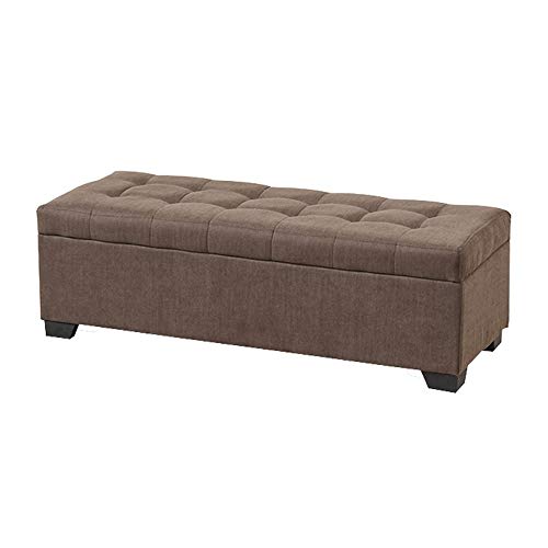 WZNING - Banco de Almacenamiento para Puerta de casa, Banco Largo de Madera, Gris, L120×H40×W45cm