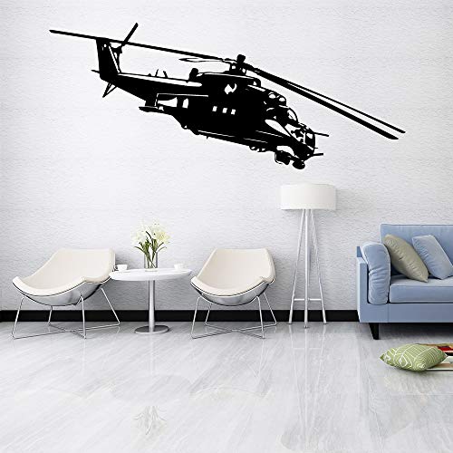 wZUN Etiqueta de la Pared del helicóptero Decoración del hogar Etiqueta de la Pared removible Decoración Accesorios Decoración del Dormitorio 45x109cm