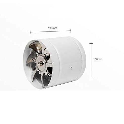 Xcmenl 150mm Extractor Ventilador De Aire En Línea - Ventilación Eficiente 500M³/H - para Áticos, Respiraderos, Carpas De Cultivo, Sótanos