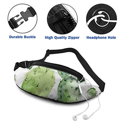 XCNGG Bolso de cintura corriente bolso de cintura de ocio bolso de cintura bolso de cintura de moda Cactus Flower Landscape Fanny Pack Lightweight Waist Pack Unisex Slim Hip Bum Bag with Adjustable St