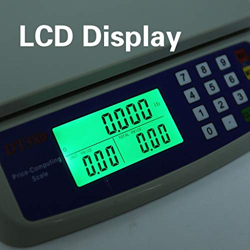 XGG Escala electrónica 1G Básculas de Cocina con pelador de Verduras Básculas de Comida con Pantalla LED Escala de Plataforma de Precios industriales Escala de Venta de Frutas para el Mercado