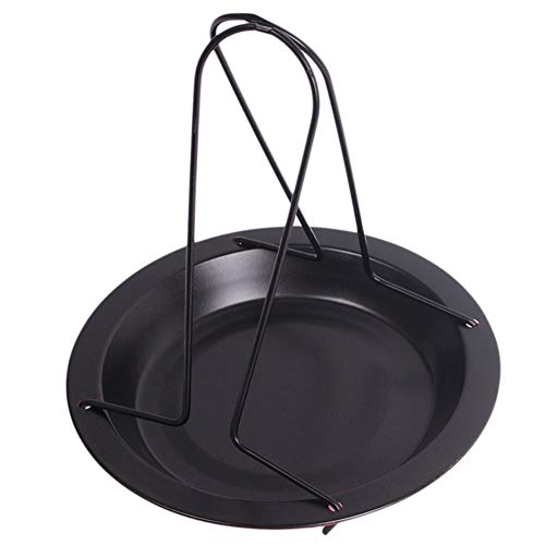 XINGJIJIJIA De Seguridad Barbacoa de Acero al Carbono Vertical Pan Pollo Tostador de Rack con tazón Antiadherente cocinar al Aire Libre Herramienta Molde de Horno Barbacoa La Parrilla Limpieza