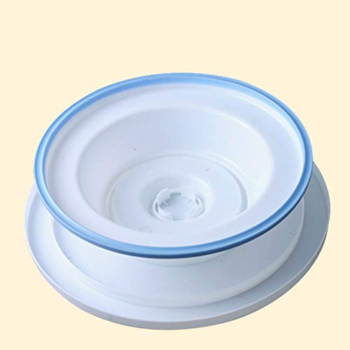 Xinlie Plato Giratorio Tartas Base Giratoria Soporte de Torta Giratorio de Placa de Pastel de Plato Giratorio de Decoración de Pastel de Placa Giratoria con Juego de 3 Capas Suaves de Glaseado